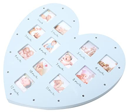 VICASKY 1pc Growth Photo Frame Picture Frame Multi Picture Frames Photographs Albums Photo Frame 12 Month Photo Frame Photo Collage Keepsake Frame Registry Pvc