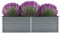 Willood Garten Hochbeet Verzinkter Stahl 160x40x45 cm Grau