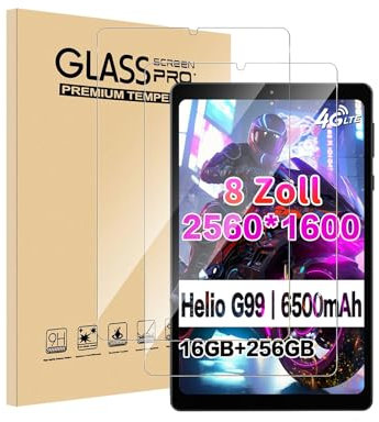 Headwolf 2 pellicole protettive per display FPad6 da 8,4 pollici, in vetro temperato, durezza 9H, senza bolle, alta reazione