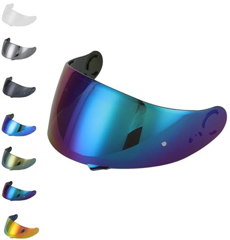 EvoParts Visier CNS 1, kompatibel mit Shoei Gt Air 1 Gt Air 2 Neotec 1 (nicht Neotec 2 und 3 und Gt Air 3) (Regenbogen)
