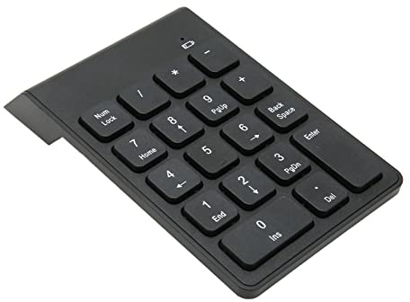 Taidda 2,4G Wireless Numeric Keypad Silent Chocolate Keys Compact für Bankbuchhalter, Plug and Play für 10