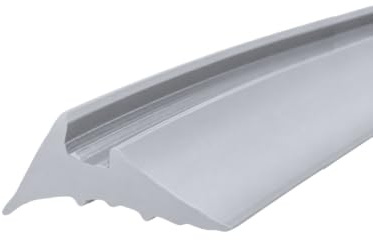 Guarnizione Fermavetro universale in PVC. Bordatura ad incastro solo pressione per finestre balconi e infissi in alluminio. Facile da montare. UP ferma vetro. (UP2 Trasparente, 5 metri)