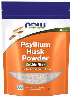 NOW Foods Supplements, Psyllium Husk Powder, Non-GMO Project Verified, Soluble Fiber, 24-Ounce