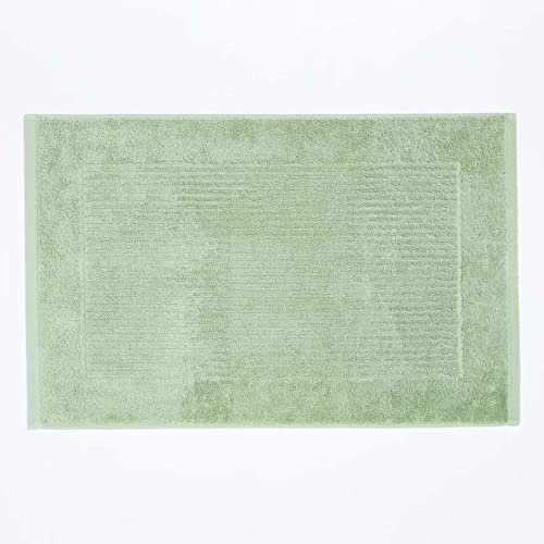 HOMESCAPES Imperial Plain Bath Mat 50 x 80 cm - Super Soft Bathroom Mat - 100% Turkish Cotton Shower Mat