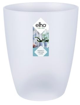 elho Brussels Orchid High Maceta Alta, Transparente, 12,7x12,7x15,2 cm