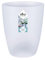 Elho Brussels Orchideé Haut 12.5 - Pot De Fleurs pour Intérieur - Ø 12.5 x H 15.5 cm - Transparent/Transparent