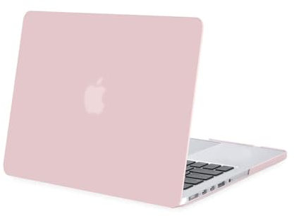 MOSISO Hülle Kompatibel mit MacBook Pro 13 Zoll 2015 2014 2013 2012 A1502 A1425 Ältere Version mit Retina Display, Schützende Plastik Hartschale Case Cover, Rosenquarz