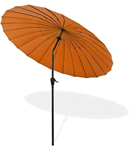 DEMA Sonnenschirm Gartenschirm Sonnenschutz Kurbelschirm rund Ø 2,5 m terracotta