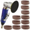 2 der Luft und Winkel Meuleuse Ponceuse polisseuse Pack 100 grain de Schleifen gemischte Autoagrippantes Pads