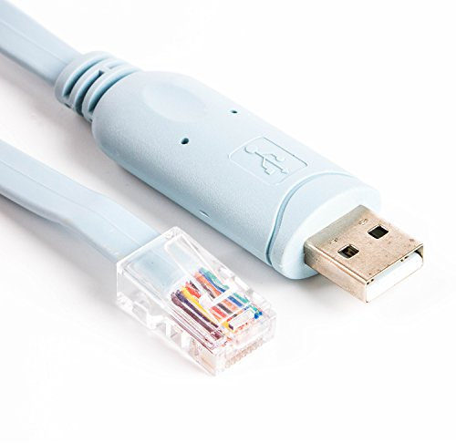 Cavo USB rollover RS232 a RJ45 Cab Router Console per Cisco Huawei ecc (Blu ft231x)