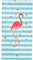 done. one.® Hamam/Strandtuch Flamingo pink-Mint 90 x 180 cm, mit eingenähte Tasche mit RV