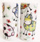Crazy Farm Animals Salt & Pepper Round Porcelain Multi Colour Ceramic Cruet Set Hand Decorated in UK