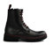 Bueno R4901 Springerstiefel aus Leder mit seitlichem Reißverschluss, Schwarz, Schwarz - Schwarz - Größe: 39 EU