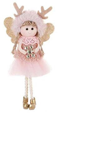 AMOYER Weihnachtsengel Plüsch-Anhänger-Weihnachtsbaum-hängende Dekoration-Partei-Ornamente Wandbehang Traumfänger-Fertigkeit-Geschenk Startseite