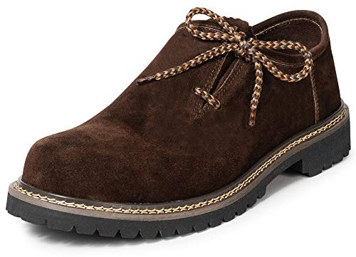 PAULGOS Trachtenschuhe Echt Leder Haferlschuhe Haferl Trachten Schuhe in 4 Farben Gr. 39-47