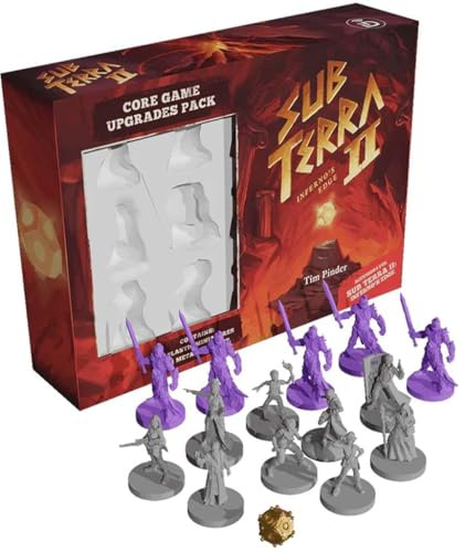 Inside The Box | Sub Terra II Core Upgrades | Upgrade Pack, Kompatibel Mit Sub Terra II, 17 Kunststoffminiaturen, Metallisches 3D Artefakt, Grundspiel Erforderlich | 1-6 Spieler | 60 Min