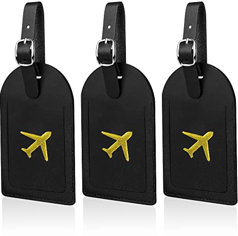 3 Stück Kofferanhänger, Gepäckanhänger Reise Koffer Tags mit Adressschild, Gepäckanhänger ID Etikett Reisezubehör für Reisetasche Koffer Handtaschen Geschäftsreise Paare Hochzeit Reisegeschenk