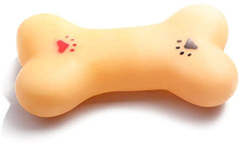 Weiches kleines Gummiknochen-quietschendes Hundespielzeug, Welpen-Haustier-Hundekauenspielzeug für das Zahntraining, beständig gegen Biss stark und kosteneffektiv