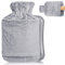 Bouillotte eau Chaude 2L Bouteille d'eau Chaude avec Housse Peluche Ultra douce pour Adulte & Enfant- la main, Soulage les Douleurs, Thérapie par la Chaleur