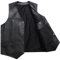 Winterjacke Herren Schaffell Weste Frühling Sommer Weste Fell Lederjacke, Schwarze Wolle, 3XL