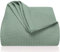 LAYNENBURG Copriletto 240 x 260 cm XXL - Waffle Pique 100% Cotone - Coperta Estiva Leggera - Coperta di Cotone Come Coperta da Letto, Coperta da Divano, Coperta ariosa da Divano (Verde menta)
