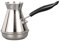 Türkische Kaffeekanne, Edelstahl-Kaffeekanne mit langem Griff, Mokkakanne für Türkischen Arabisch und Griechische Kaffee, Handgemachte Arabische Kaffeekanne, Kaffeemilchaufschäumer (850ml)