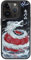 AUKIYUI Designed for iPhone 14 Pro Case, Japanese Design Phone Case Shockproof Hard Back with Non-Slip Soft Bumper Cover, Aesthetic Shiro Dragon Print Cool Embossed Pattern, Black 6.1