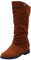 NOAGENJT stivali donna invernali bassi pelle stivali donna stivali estivi donna morbidi bianchi stivali gomma bambino cowboy western scarpe ciabatte donna eleganti Marrone-B 39
