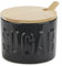Balvi Sucrière Sugar Couleur Noir Sucrière élégante Céramique/Bambou 7,4x9,5x9,5 cm