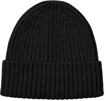 JACK & JONES Herren JACPRIME Cotton Beanie NOOS 12254346,Schwarz,Einheitsgröße