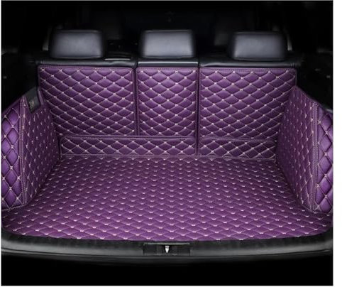 Bandeja Maletero para Ford para Fiesta Junio 1976-julio 2023 Accesorios Estilo Coche Estera Maletero Coche Personalizada Alfombrilla Maletero Coche(Púrpura)