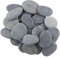 SOUJAP 40 PCS 2-3 Inch Flat Beach Pebbles, 5-8 cm Smooth and Flat River Rock for Painting, Natural River Stone for Painting Crafting Decorative