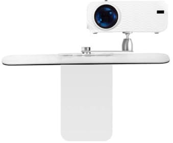 lskdnrufh Projector Stand - Universal Projector Bracket - Wall & Ceiling Mount - Supports Up to 5kg - White