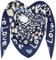 Gloop Damen Schal XXL Dreieckstuch Damen Dreieck Schal Halstuch Baumwolle Musselin Poncho ohne Kratze an Haut Hergestellt in Italien 125 cm×125 cm×210 cm