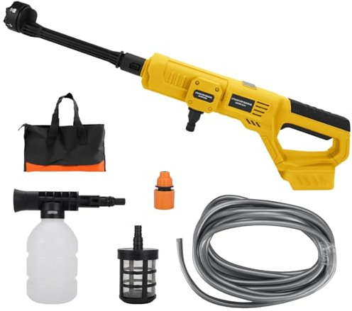 Idropulitrice Portatile per Dewalt 20V Batteria, 780PSI Idropulitrice a Batteria con Kit di Accessori, Ugello Rotante 6 in 1, Ideale per Auto Barche Giardino