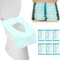 Gimars Lot de 50 Housses de Toilette Jetables Antibactériennes 40 x 60 cm Convient aux Adultes Enfants Biodégradables Imperméables pour Toilettes Publiques, Voyage, Camping