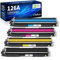 Halloya 126A CE310A Toner Kompatibel für HP 126A für HP Laserjet CP1025 Color Toner M175NM Toner MFP M177FW Ersatz (4er-Pack)