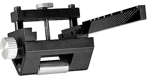 Grinding Guide Sharpening Aid Cute Work, Grinding Guide Tool Sharpening Holder for Chisel and Plane Angle -Adjustable Grinder (Black)