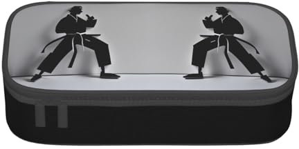 LJABCVNN Astuccio multifunzione con stampa di karate, per uomini e donne, per cancelleria