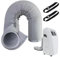 Portable Ac Sleeve, Mobile Hose Wrap, 5.9in Insulation Pipe Cover, Dust Proof Heat Shield, Flexible Weather Guard for Apartment, Garage, Attic, Hotel, Living Room, Cooling Use