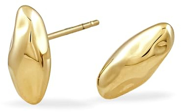 COPENHAGEN STUDIOS Organics Mini Studs - gold - Damen-Ohrstecker aus poliertem Edelstahl - organisches Design - wasserfest & hautfreundlich