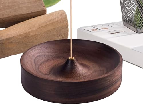 Bandeja Para Poner Incienso, Para Poner El Incienso Plano, Tabla Inciensos | Bandeja Round De Madera ParaIncienso, Ideal Meditación, Yoga, Sala Té Y Decoración Del Hogar