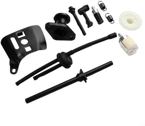 Chainsaw Parts Kit for 2500 25cc 2-Stroke Chinese Chainsaw | Fuel Line Hose Assembly, Worm Gear, Intake Manifold Bar Plate | Small Engine Repair Parts