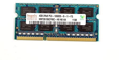 Hynix 4 GB PC3 – 10600 Memory 4 GB DDR3 1333 MHz RAM memoria ram – 4 GB, DDR3, 1333 MHz, 204 Pin SO-DIMM Laptop di archiviazione Module (, 1 X 4 GB)