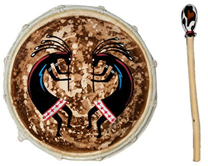 30cm Grosse Schamanentrommel Cocopelli Gemalt Rahmentrommel Bodhran Drum Djembe