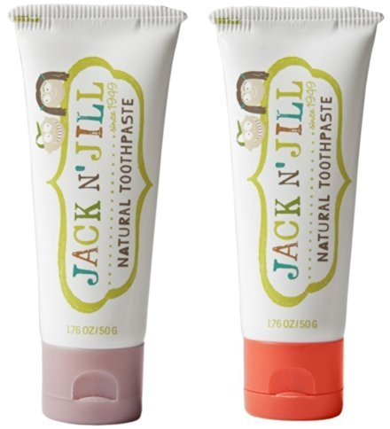 Jack N' Jill Natural Toothpaste, Raspberry & Strawberry, 1.76oz (Pack of 2) by Jack N' Jill