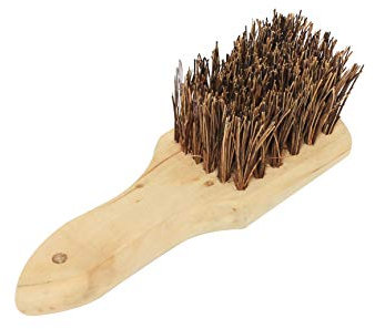 Thunder Group Wok Brush with Wooden Handle, 8-Inch