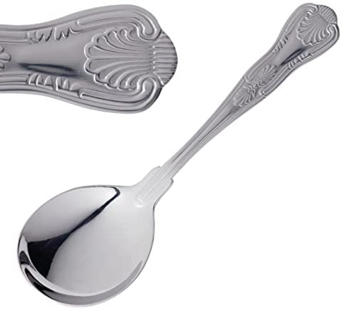 Olympia Kings Soup Spoon - 18/0 Stainless Steel. Box Quantity: 12.
