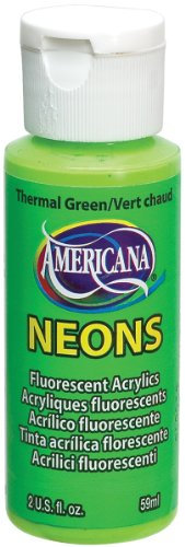 DecoArt Neon Amerciana Acrylfarbe, Thermal Grün