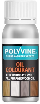 Polyvine Oil Colourant 50g For Tinting Oil Based Products - Easy Blend, Dense Liquid Pigment Colour Additive - Woodworking Oil Colourant for Glazes, Varnish, Paint & Woodgrain Effects, Custom Finishes